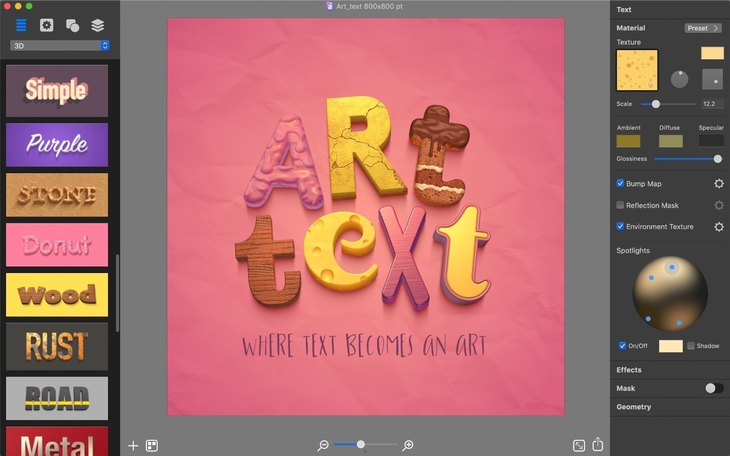 word art software for mac